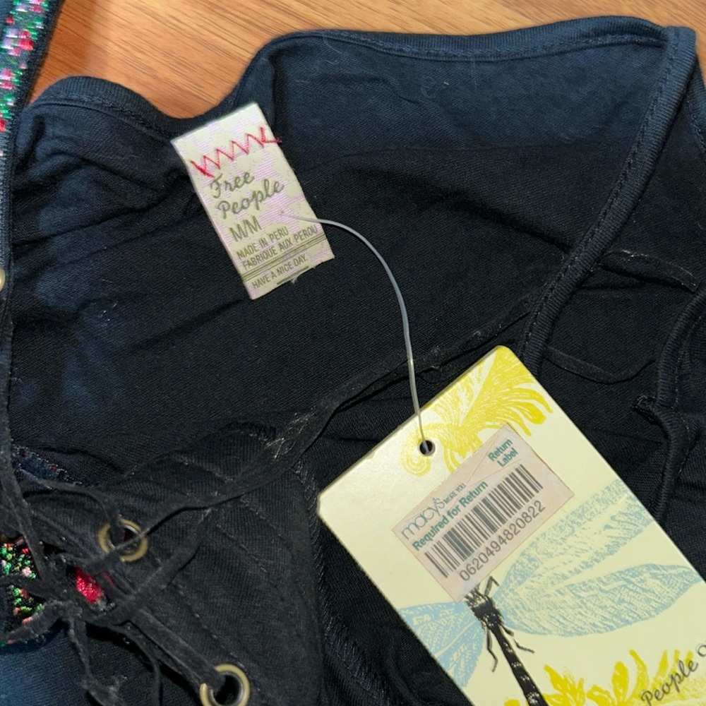 NWT Free People Lace Up Tank Top - Picture 5 of 6